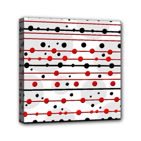 Dots And Lines Mini Canvas 6  X 6  by Valentinaart