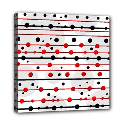 Dots And Lines Mini Canvas 8  X 8 