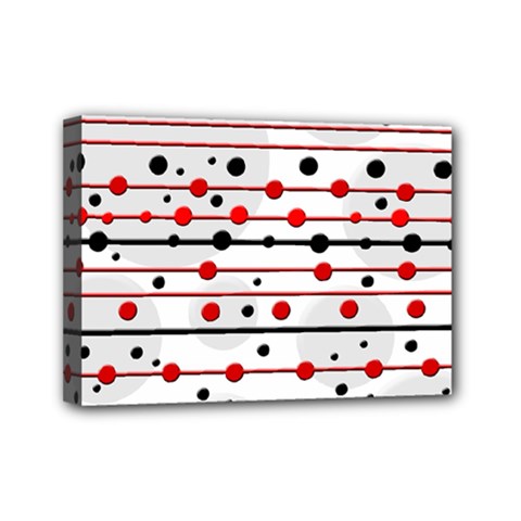 Dots And Lines Mini Canvas 7  X 5 