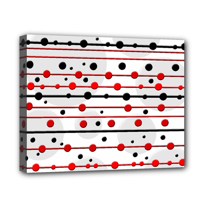 Dots and lines Canvas 10  x 8 