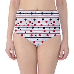 Dots And Lines High-waist Bikini Bottoms