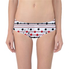 Dots And Lines Classic Bikini Bottoms by Valentinaart