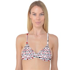 Dots And Lines Reversible Tri Bikini Top