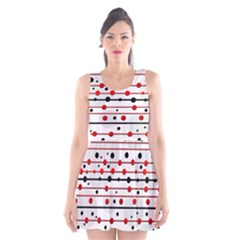 Dots And Lines Scoop Neck Skater Dress