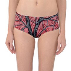 Decorative Tree 1 Mid-waist Bikini Bottoms