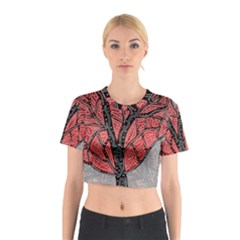 Decorative Tree 1 Cotton Crop Top