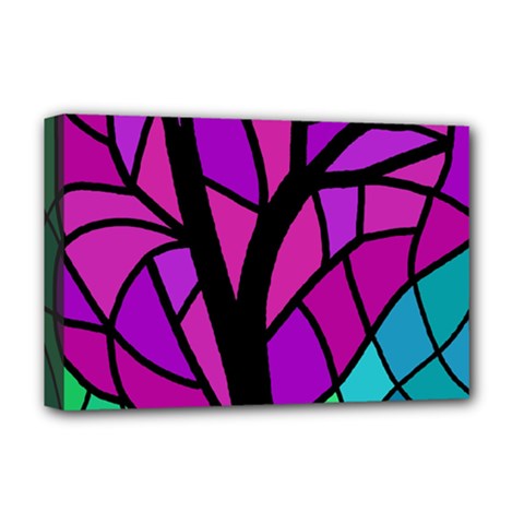 Decorative Tree 2 Deluxe Canvas 18  X 12  