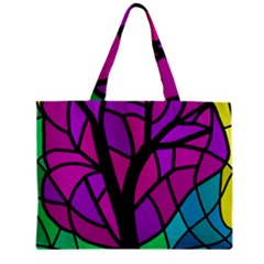 Decorative Tree 2 Zipper Mini Tote Bag