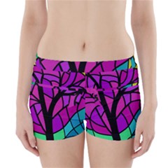 Decorative Tree 2 Boyleg Bikini Wrap Bottoms