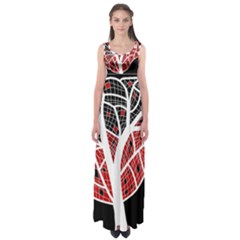 Decorative Tree 3 Empire Waist Maxi Dress