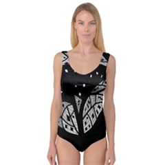 Black And White Tree Princess Tank Leotard 