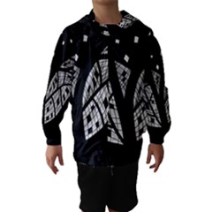 Black And White Tree Hooded Wind Breaker (kids)