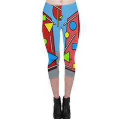 Crazy Building Capri Leggings 