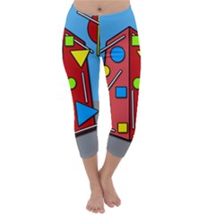 Crazy Building Capri Winter Leggings 