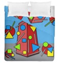 Crazy building Duvet Cover Double Side (Queen Size) View1