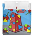 Crazy building Duvet Cover Double Side (Queen Size) View2