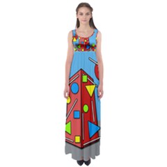 Crazy Building Empire Waist Maxi Dress