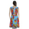 Crazy building Sleeveless Chiffon Waist Tie Dress View2