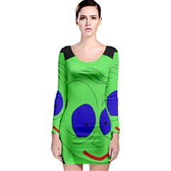 Alien By Moma Long Sleeve Bodycon Dress by Valentinaart