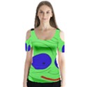 Alien by Moma Butterfly Sleeve Cutout Tee  View1