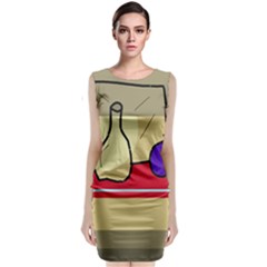 Decorative Art Classic Sleeveless Midi Dress