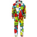 Crazy geometric art Hooded Jumpsuit (Men)  View1