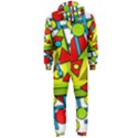 Crazy geometric art Hooded Jumpsuit (Men)  View2