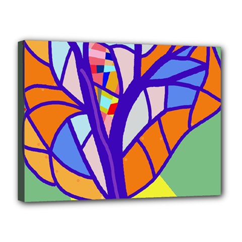 Decorative Tree 4 Canvas 16  X 12 