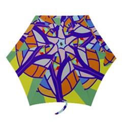 Decorative Tree 4 Mini Folding Umbrellas