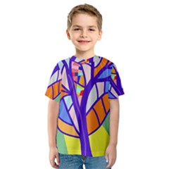 Decorative Tree 4 Kids  Sport Mesh Tee