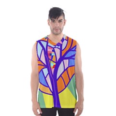 Decorative Tree 4 Men s Basketball Tank Top