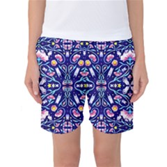 Flora Cosmica Women s Basketball Shorts by miranema