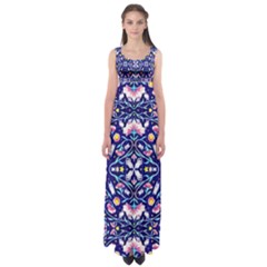 Flora Cosmica Empire Waist Maxi Dress