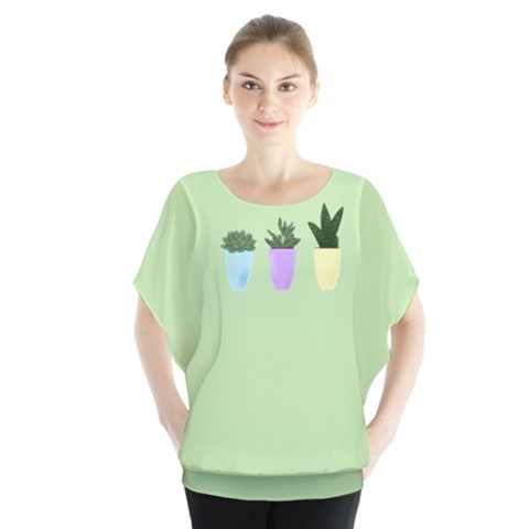 Succulents Blouse by itsybitsypeakspider