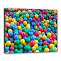 Funny Colorful Red Yellow Green Blue Kids Play Balls Canvas 20  x 16  View1