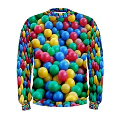 Funny Colorful Red Yellow Green Blue Kids Play Balls Men s Sweatshirt