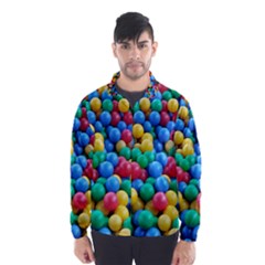 Funny Colorful Red Yellow Green Blue Kids Play Balls Wind Breaker (men)