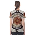 Ancient Aztec Sun Calendar 1790 Vintage Drawing Women s Sport Mesh Tee View2