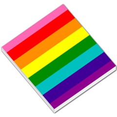 Colorful Stripes Lgbt Rainbow Flag Small Memo Pads by yoursparklingshop