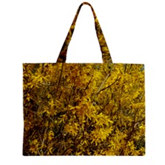 Nature, Yellow Orange Tree Photography Zipper Mini Tote Bag