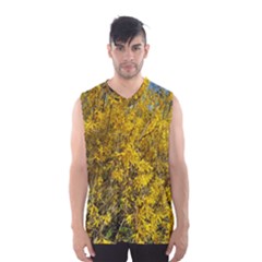 Nature, Yellow Orange Tree Photography Men s Basketball Tank Top by yoursparklingshop