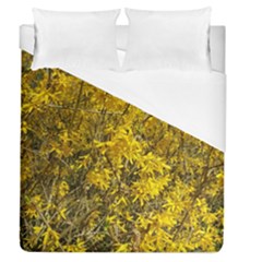 Nature, Yellow Orange Tree Photography Duvet Cover (queen Size) by yoursparklingshop