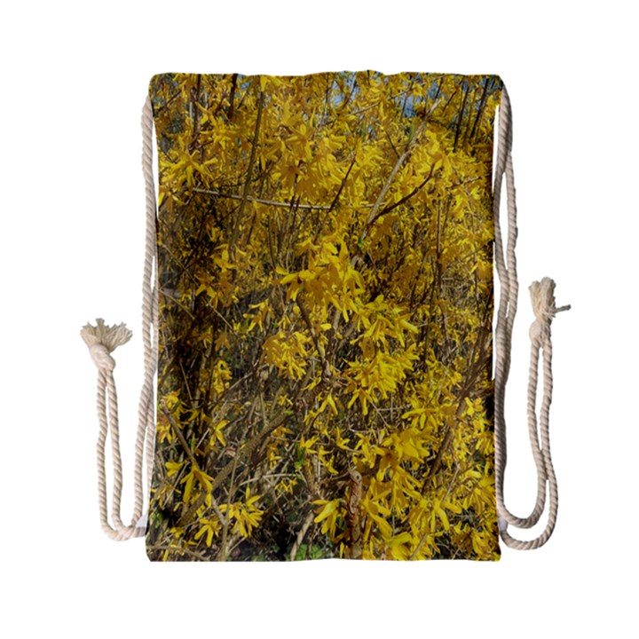 Nature, Yellow Orange Tree Photography Drawstring Bag (Small)