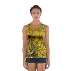 Nature, Yellow Orange Tree Photography Women s Sport Tank Top  by yoursparklingshop