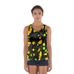 Floating Women s Sport Tank Top  by Valentinaart