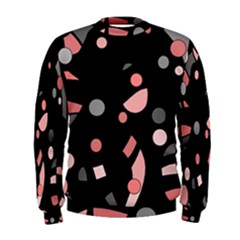 Pink And Gray Abstraction Men s Sweatshirt