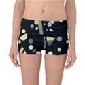 Yellow and gray abstract art Boyleg Bikini Bottoms View1