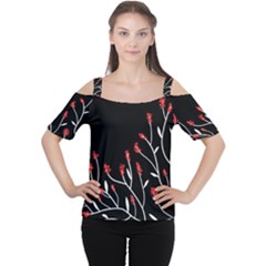 Elegant Tree 2 Women s Cutout Shoulder Tee