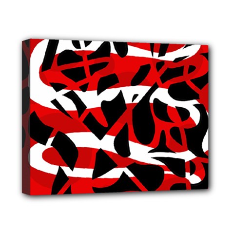 Red Chaos Canvas 10  X 8 