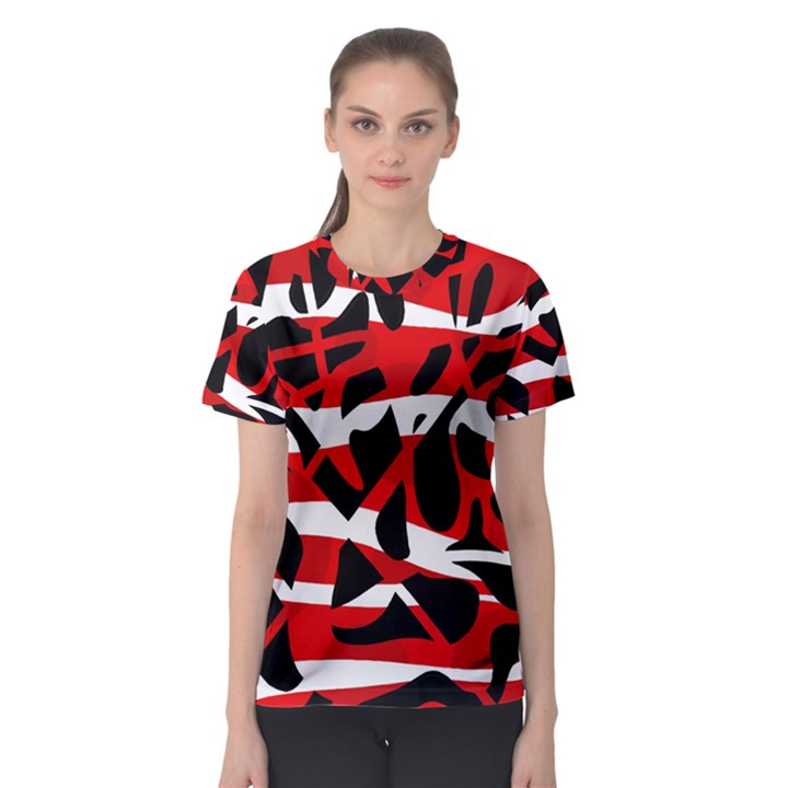 Red chaos Women s Sport Mesh Tee